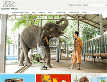 Tablet Screenshot of elephantparade.com